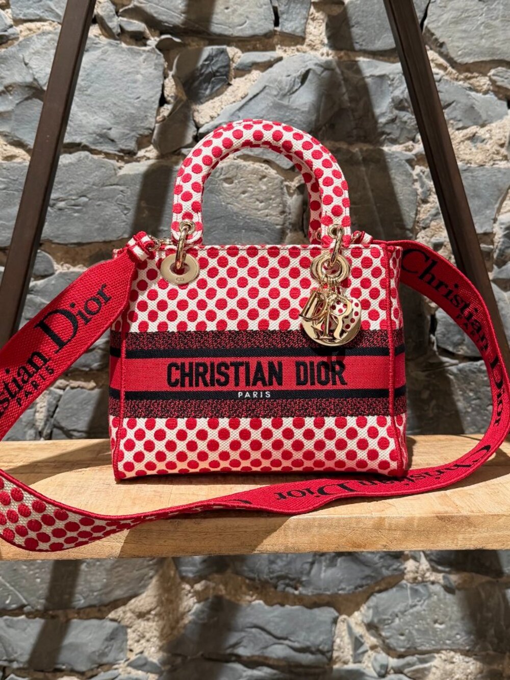 Christian Dior Limited Edition Canvas Medium DiorAmour D-Lite Bag